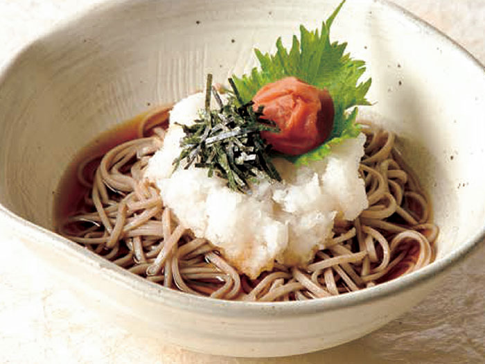 梅おろしぶっかけそばまたはうどん